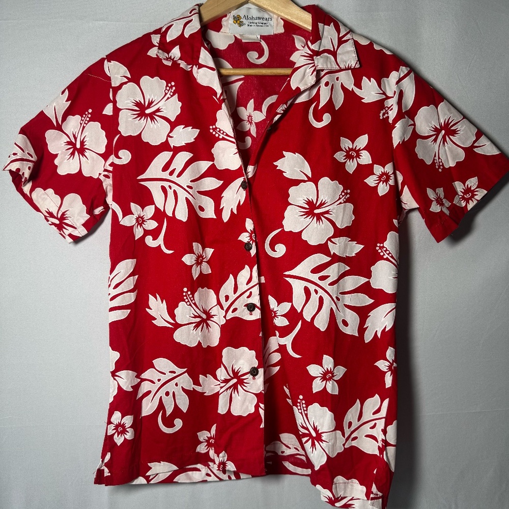 Alohawears Hawaiian Shirt β Tropical Floral Print, Size Small - Picture 3 of 3